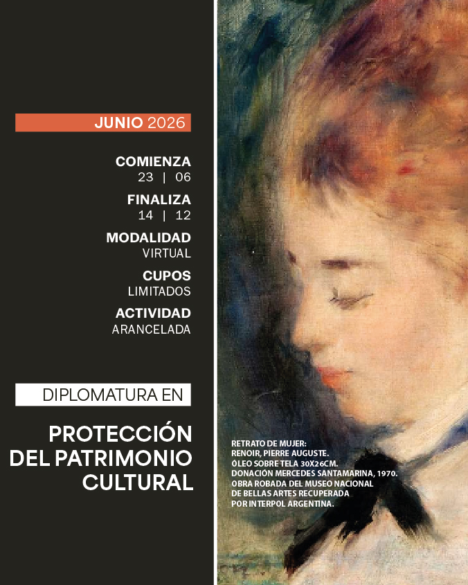 DIPLOMATURA EN PROTECCIÓN DEL PATRIMONIO CULTURAL - IUPFA
